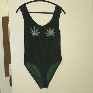 Mary Jane Green snap bodysuit